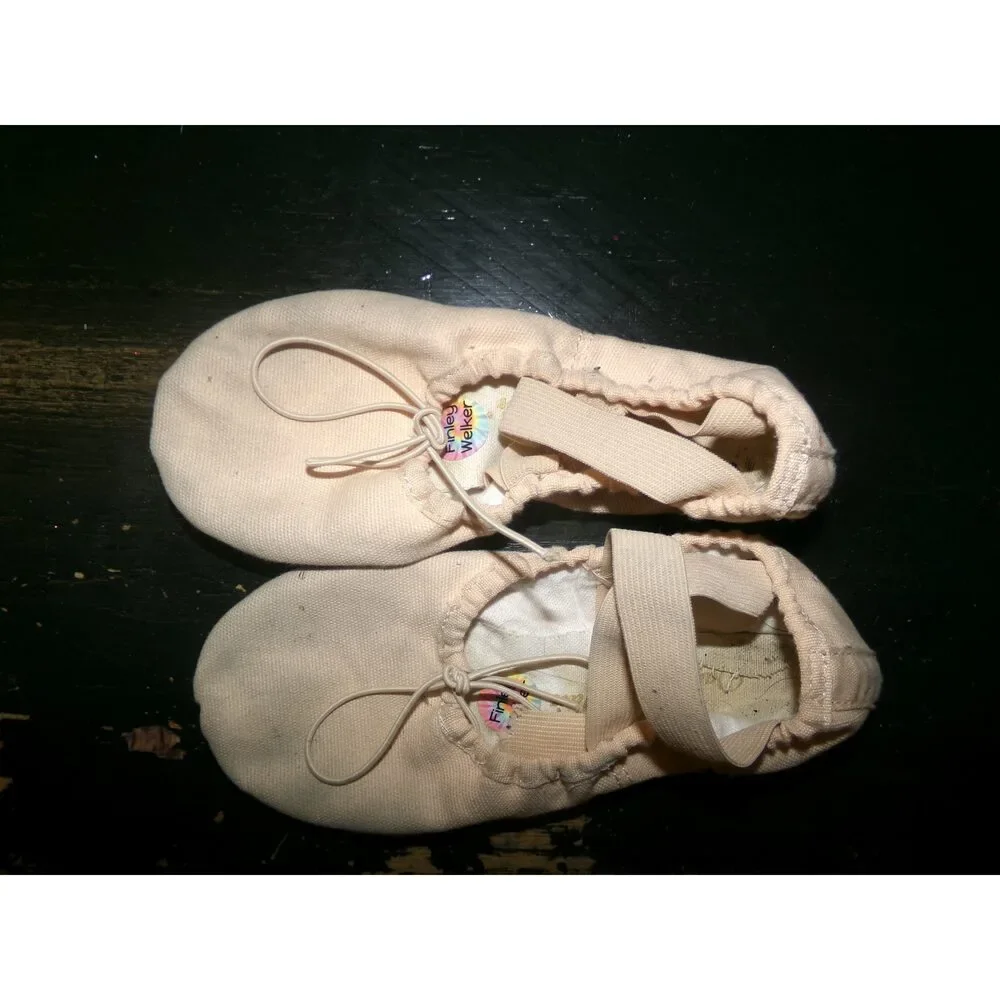 Pre-Owned Dance Ballet Shoes Dancing Fair 3M Toddler Canvas Split Sole